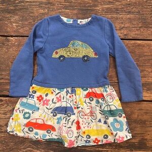 Mini Boden yellow beetle sweatshirt dress